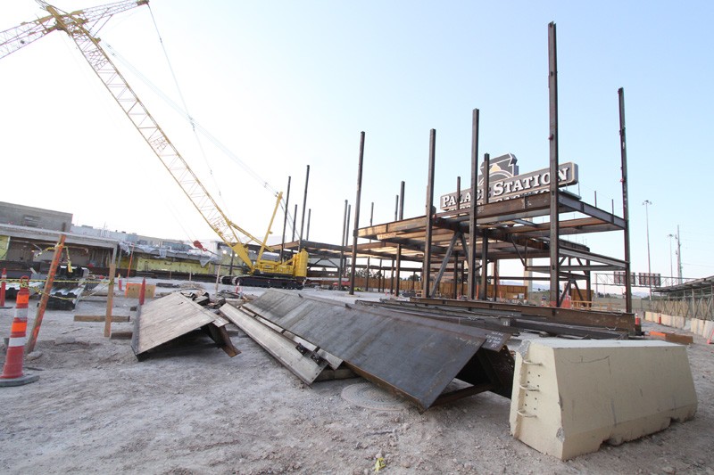 Palace Station construction