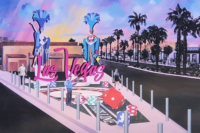 Downtown Las Vegas welcome sign