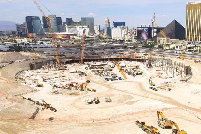 Las Vegas Raiders construction site