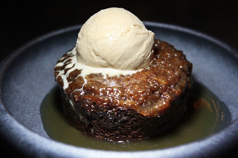 Hell's Kitchen sticky toffee pudding