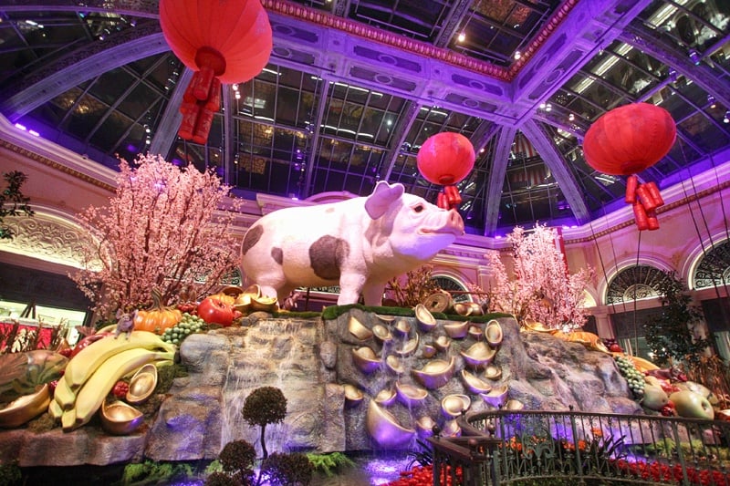 Chinese New Year Means Days of Swine and Roses at Bellagio