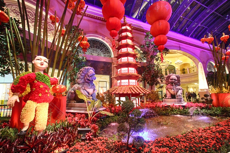 Chinese New Year Means Days of Swine and Roses at Bellagio