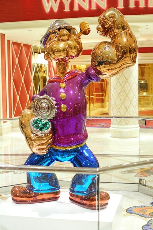 Wynn Popeye statue