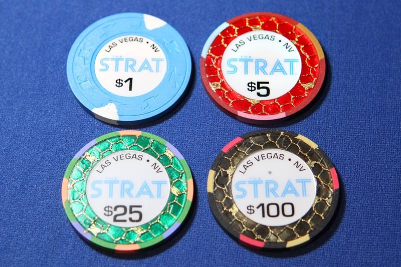 $1 Poker Chips Used Authentic 11 Different Locations at Face Value $1 