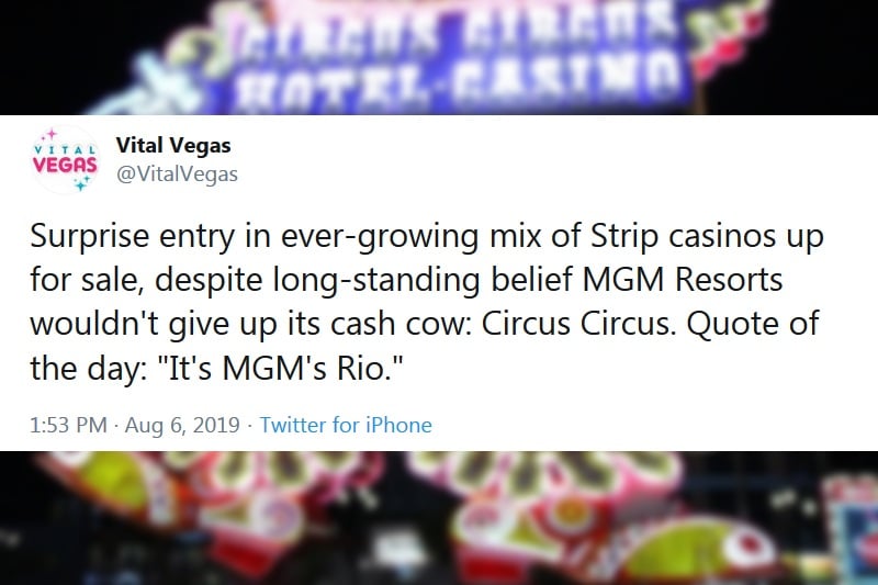 Circus Circus sold