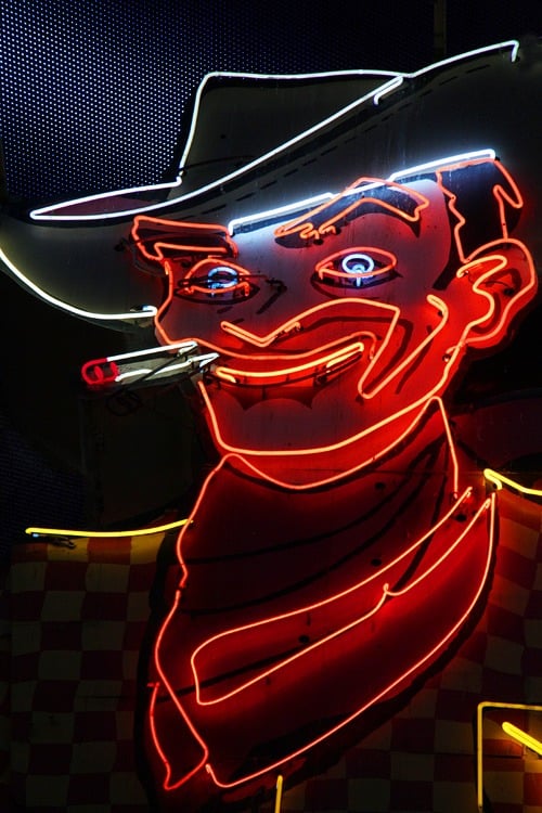 Vegas Vic neon sign