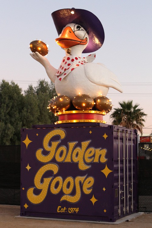 Restored Golden Goose Returns to Fremont Street