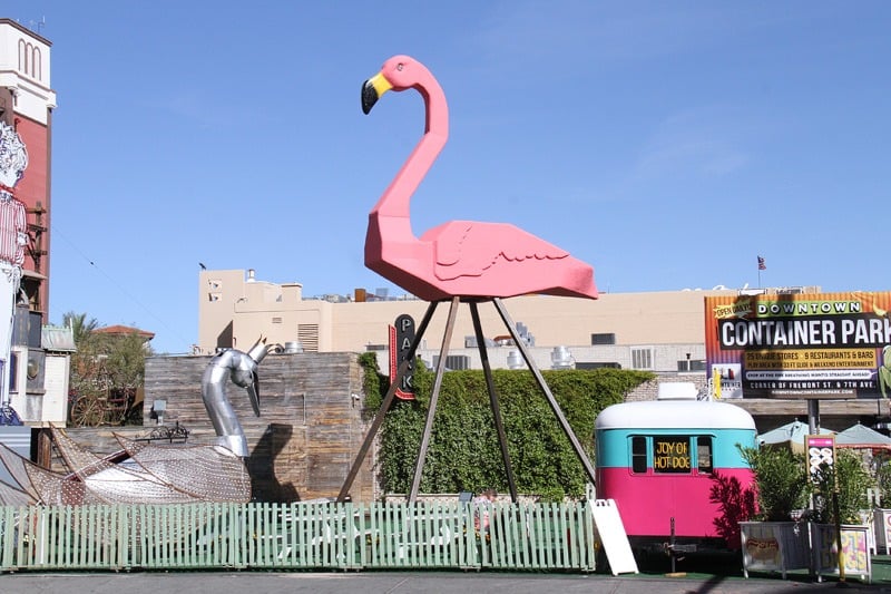 Lyft Art Park flamingo
