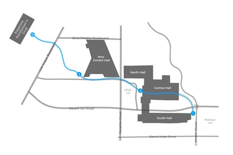 Convention Center Loop map