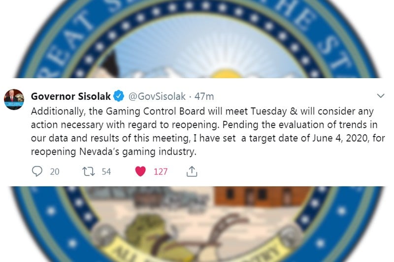Sisolak Tweet