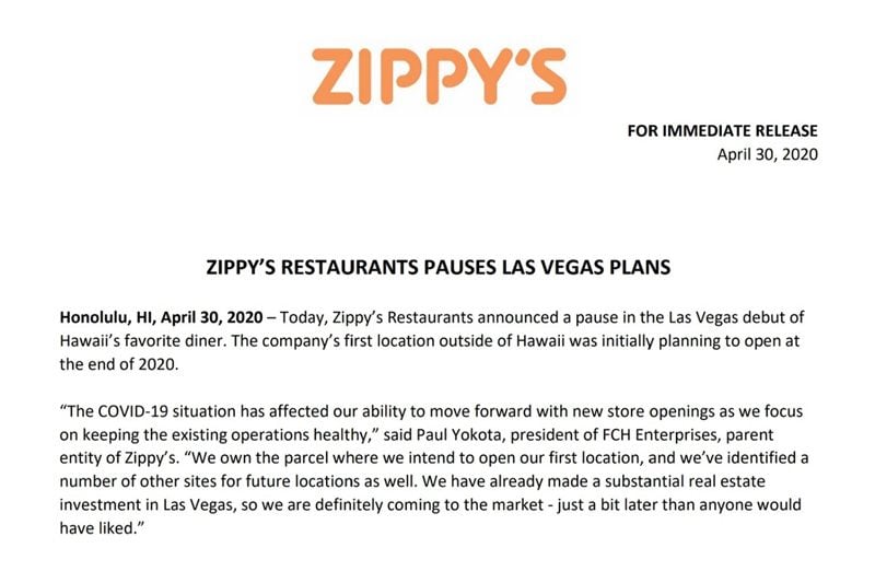 Zippy's is out