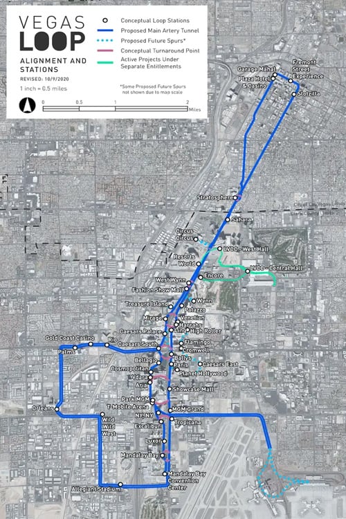 Vegas Loop map