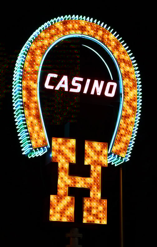 Binion's Horseshoe sign