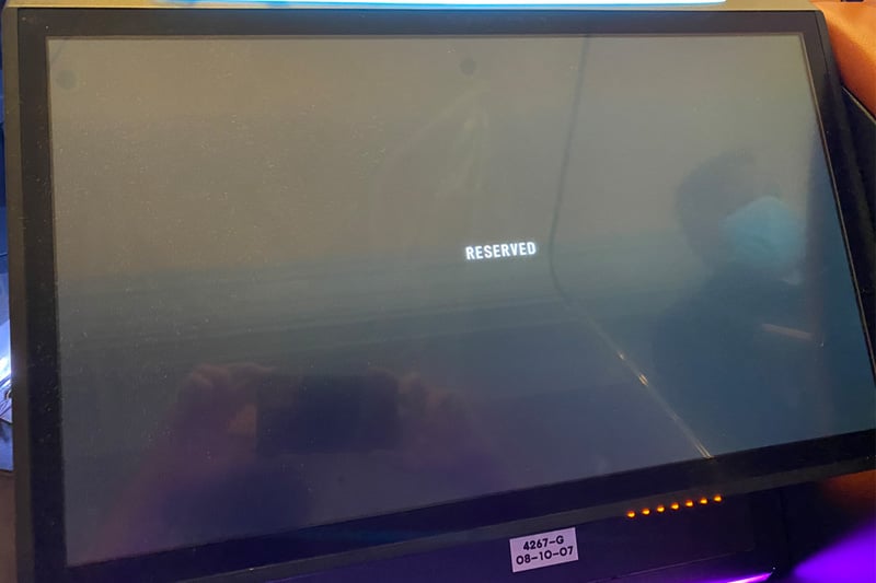 Electronic craps table