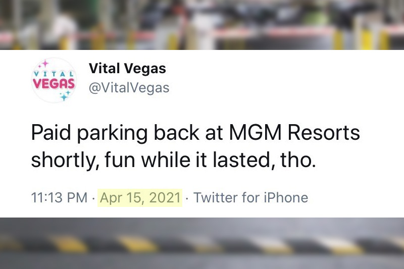 MGM paid parking