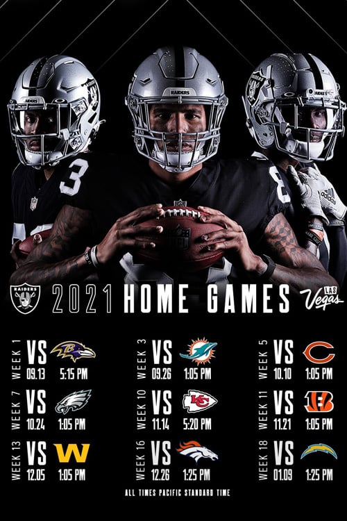 Raiders announce 2021 preseason schedule