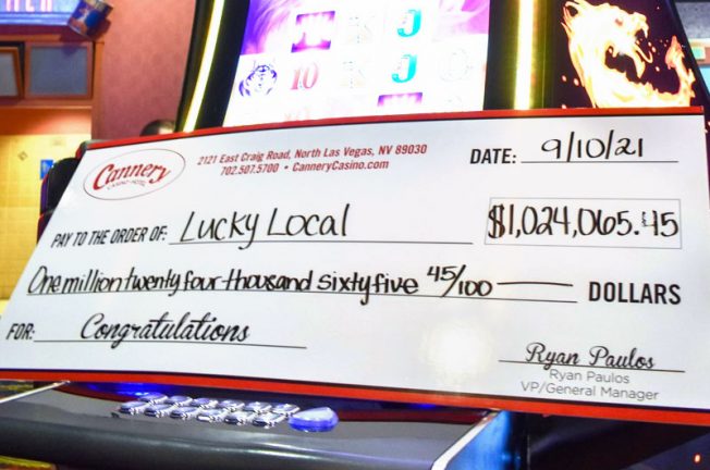Lucky Player Snags Million-Dollar Jackpot at Cannery Casino