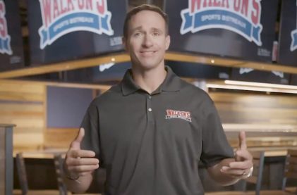 Drew Brees and Harrah’s Confirm Walk-On’s Scoop