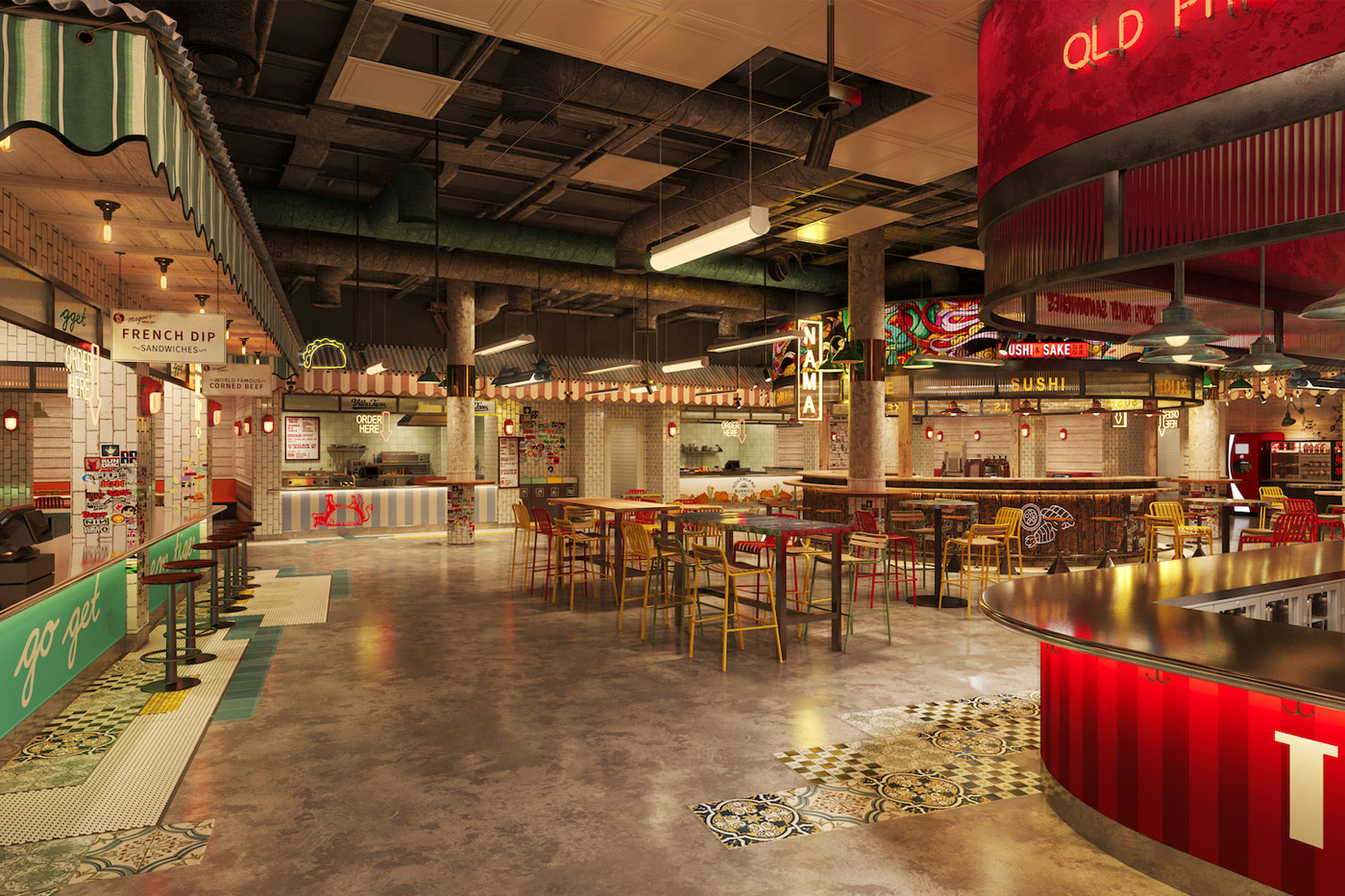 Rio Shares Canteen Food Hall Details Willow Manor