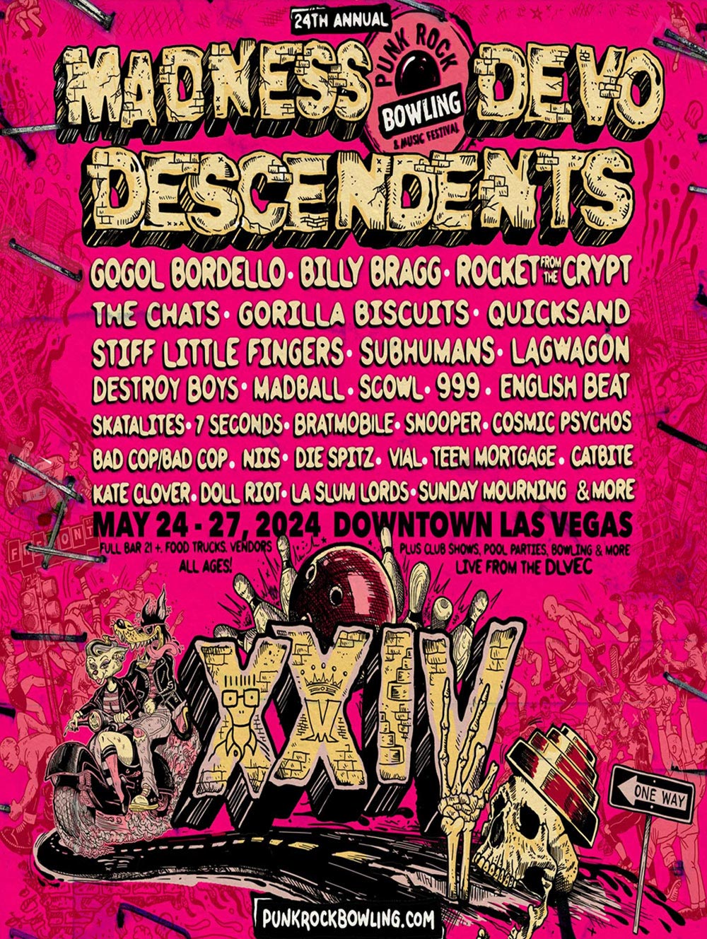 Punk Rock Bowling Fest 2024 to Feature Three of the Greatest Bands in