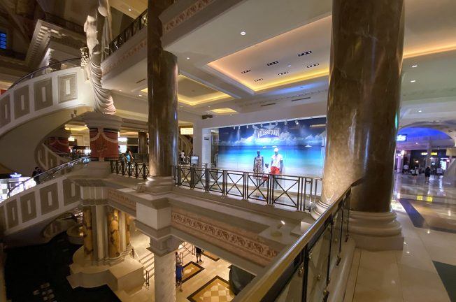 Forum Shops at Caesars Removes Infuriating Shortcut-Thwarting Barrier