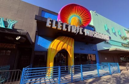 Electric Mushroom Erects Eye-Catching Facade on Fremont East