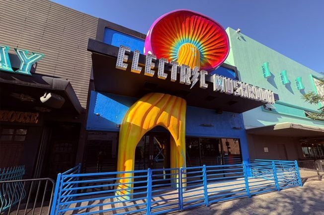 Electric Mushroom Erects Eye-Catching Facade on Fremont East