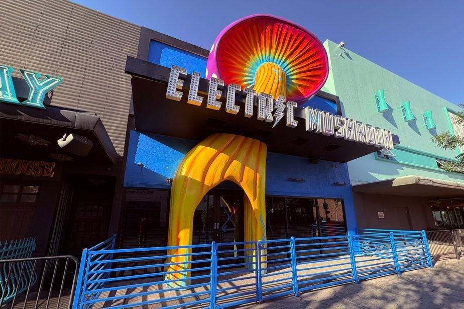 Electric Mushroom Erects Eye-Catching Facade on Fremont East