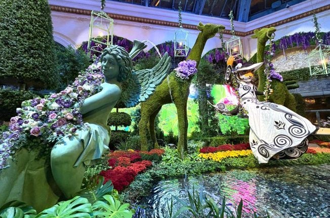 Bellagio Conservatory’s Summer Display is Plum Loco