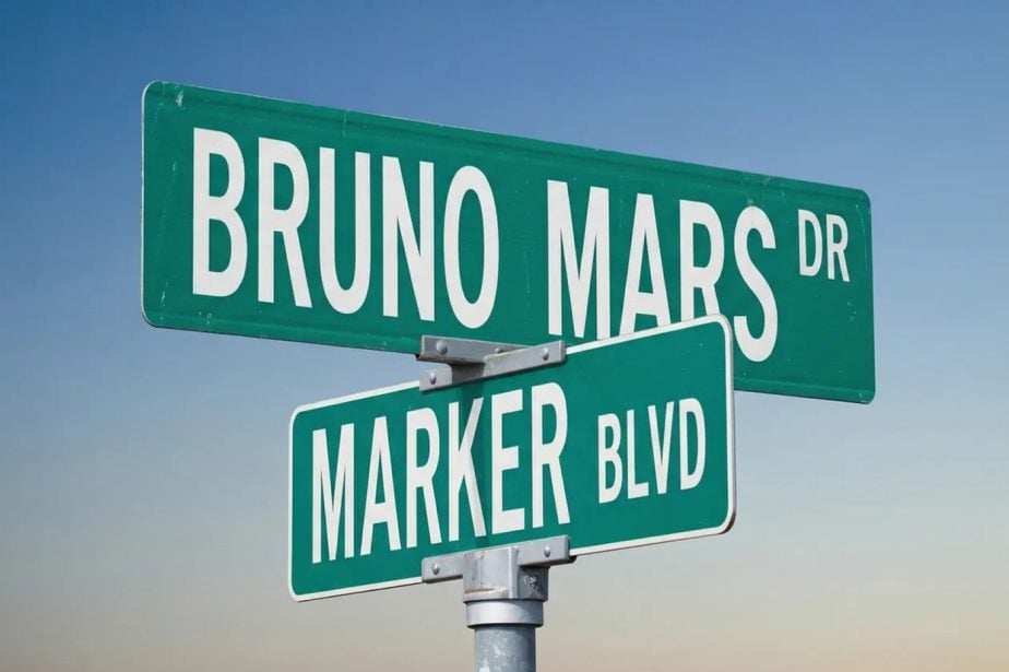 Superstar Bruno Mars is Getting a Street Named After Him