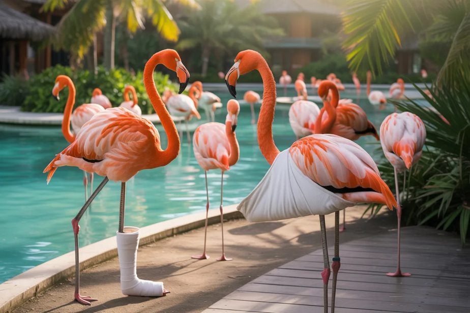 Dumbass Attacks, Kidnaps Flamingo at Flamingo Casino, Stern Warning Given