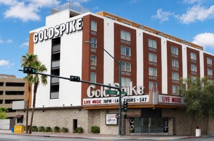 Gold Spike Sold in Downtown Las Vegas, 25% Chance Gambling Returns