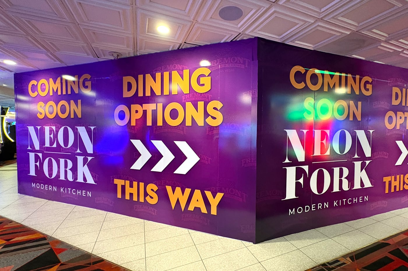 Fremont Casino Quietly Reveals Tony Roma's Replacement: Neon Fork