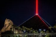 Luxor’s Sky Beam Is About to Get Its First Splash of Color