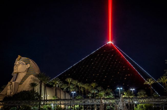 Luxor’s Sky Beam Is About to Get Its First Splash of Color